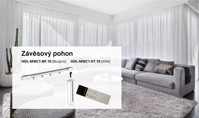 Pohony okenních závěsů/záclon